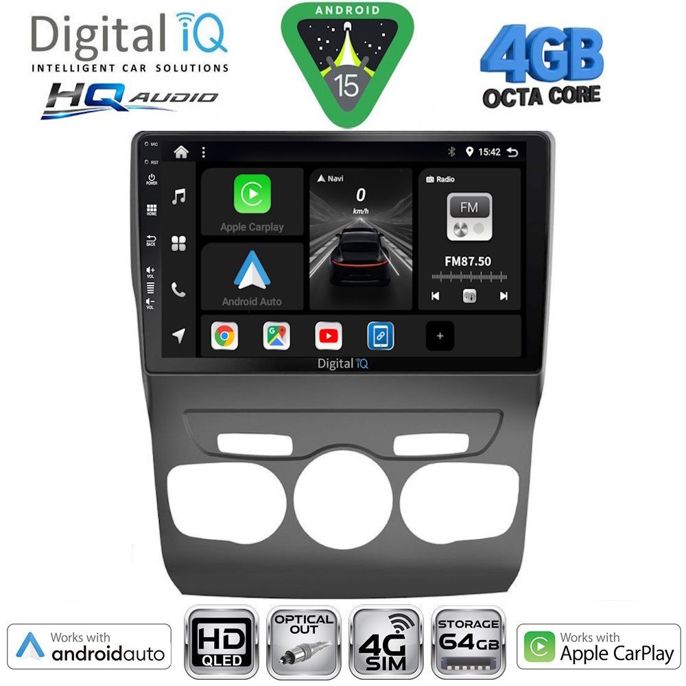 DIGITAL IQ BXK 19085_CPAA (10inc) MULTIMEDIA TABLET for CITROEN C4 -DS4 mod. 2011-2018 DIGITAL IQ BXK 19085_CPAA (10inc) MULTIMEDIA TABLET for CITROEN C4 -DS4 mod. 2011-2018
