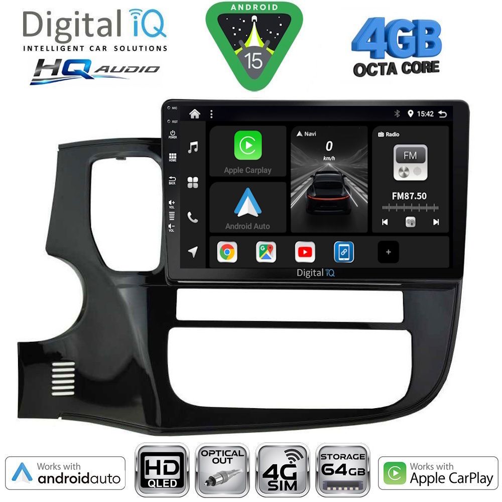 DIGITAL IQ BXK 19443_CPAA (10inc) MULTIMEDIA TABLET for MITSUBISHI OUTLANDER mod. 2013-2020 DIGITAL IQ BXK 19443_CPAA (10inc) MULTIMEDIA TABLET for MITSUBISHI OUTLANDER mod. 2013-2020
