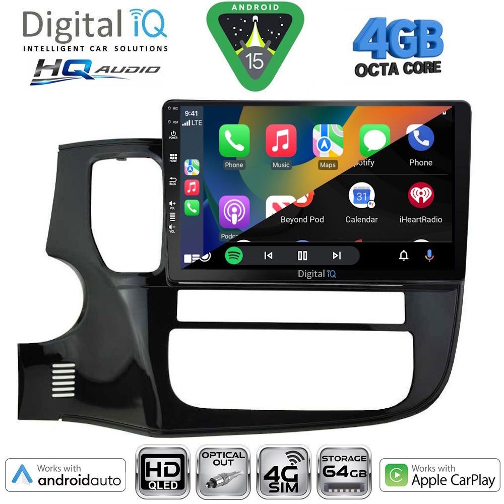 DIGITAL IQ BXK 19443_CPAA (10inc) MULTIMEDIA TABLET for MITSUBISHI OUTLANDER mod. 2013-2020 DIGITAL IQ BXK 19443_CPAA (10inc) MULTIMEDIA TABLET for MITSUBISHI OUTLANDER mod. 2013-2020