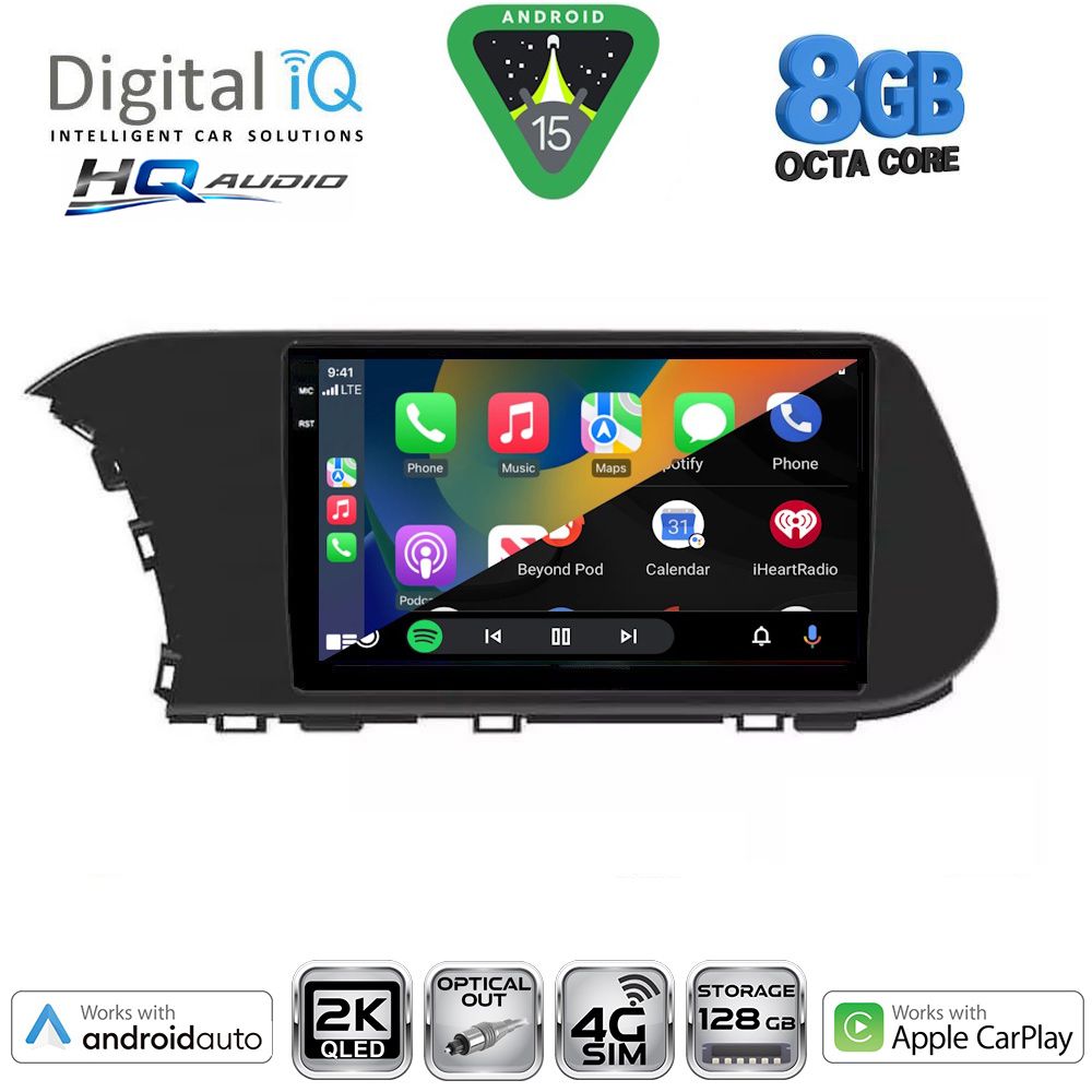 DIGITAL IQ BXK 20220_CPAA (10inc) MULTIMEDIA TABLET for HYUNDAI i20 - BAYON mod. 2020-2026 DIGITAL IQ BXK 20220_CPAA (10inc) MULTIMEDIA TABLET for HYUNDAI i20 - BAYON mod. 2020-2026