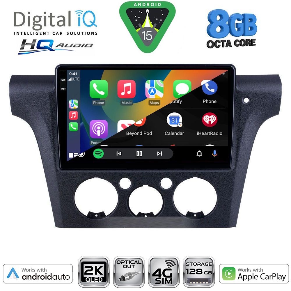 DIGITAL IQ BXK 20441_CPAA CLIMA (10inc) MULTIMEDIA TABLET for MITSUBISHI OUTLANDER mod. 2001-2005 with CLIMA DIGITAL IQ BXK 20441_CPAA CLIMA (10inc) MULTIMEDIA TABLET for MITSUBISHI OUTLANDER mod. 2001-2005 with CLIMA