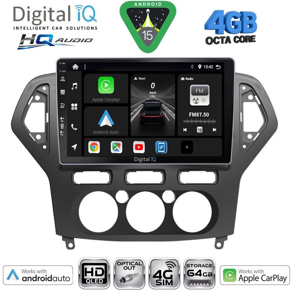 DIGITAL IQ BXK 19162_CPAA A/C (10inc) MULTIMEDIA TABLET for FORD MONDEO mod. 2007-2011 DIGITAL IQ BXK 19162_CPAA A/C (10inc) MULTIMEDIA TABLET for FORD MONDEO mod. 2007-2011