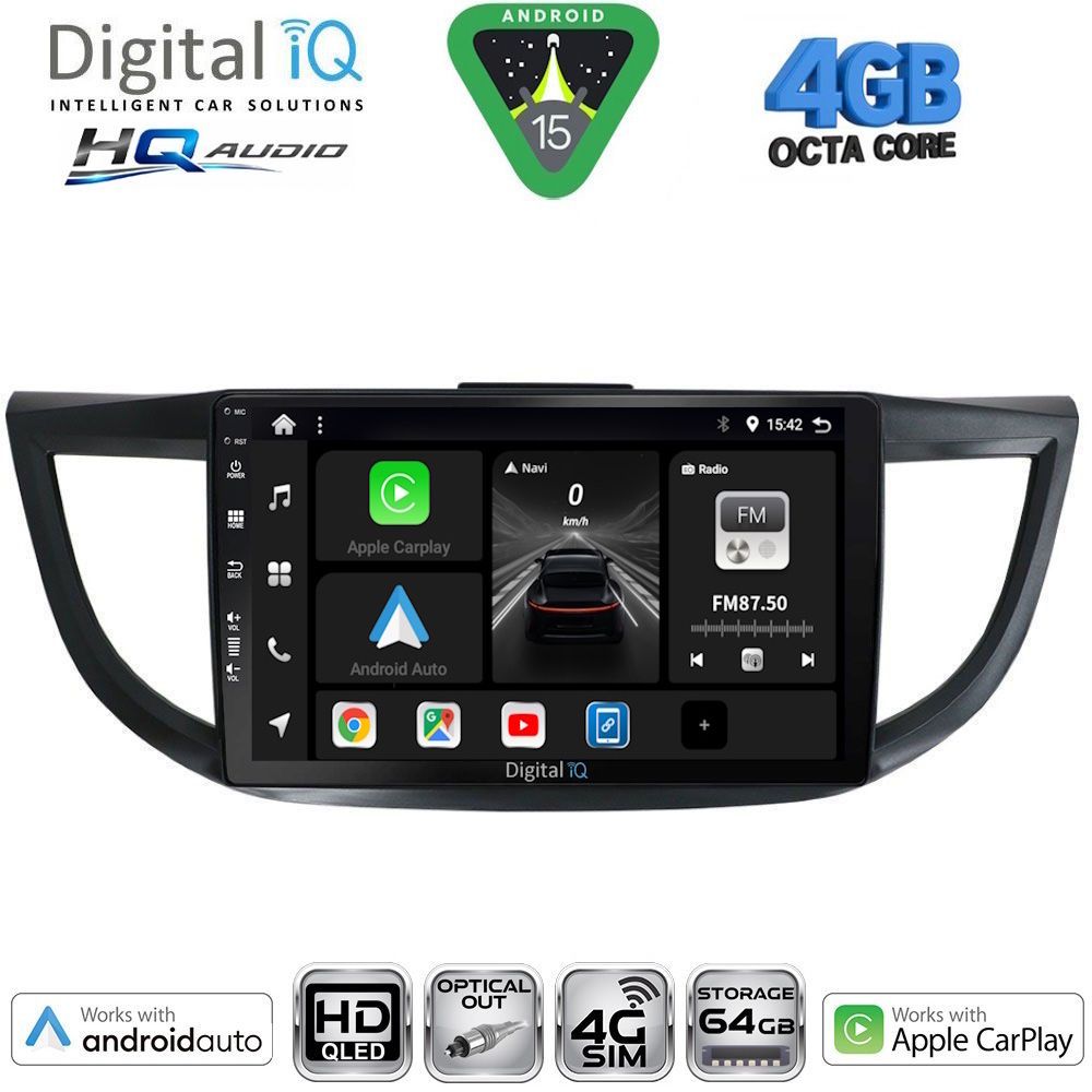 DIGITAL IQ BXK 19198_CPAA (10inc) MULTIMEDIA TABLET for HONDA CRV mod. 2013-2017 DIGITAL IQ BXK 19198_CPAA (10inc) MULTIMEDIA TABLET for HONDA CRV mod. 2013-2017