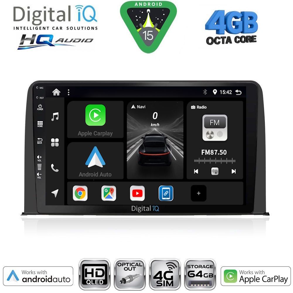 DIGITAL IQ BXK 19199_CPAA (10inc) MULTIMEDIA TABLET for HONDA CRV mod. 2017-2023 DIGITAL IQ BXK 19199_CPAA (10inc) MULTIMEDIA TABLET for HONDA CRV mod. 2017-2023