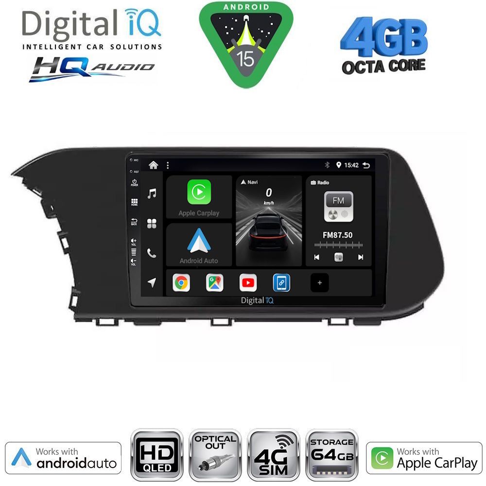 DIGITAL IQ BXK 19220_CPAA (10inc) MULTIMEDIA TABLET for HYUNDAI i20 - BAYON mod. 2020-2026 DIGITAL IQ BXK 19220_CPAA (10inc) MULTIMEDIA TABLET for HYUNDAI i20 - BAYON mod. 2020-2026