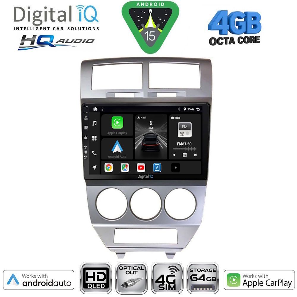 DIGITAL IQ BXK 19275_CPAA (10inc) MULTIMEDIA TABLET for DODGE CALIBER mod. 2006-2012 DIGITAL IQ BXK 19275_CPAA (10inc) MULTIMEDIA TABLET for DODGE CALIBER mod. 2006-2012