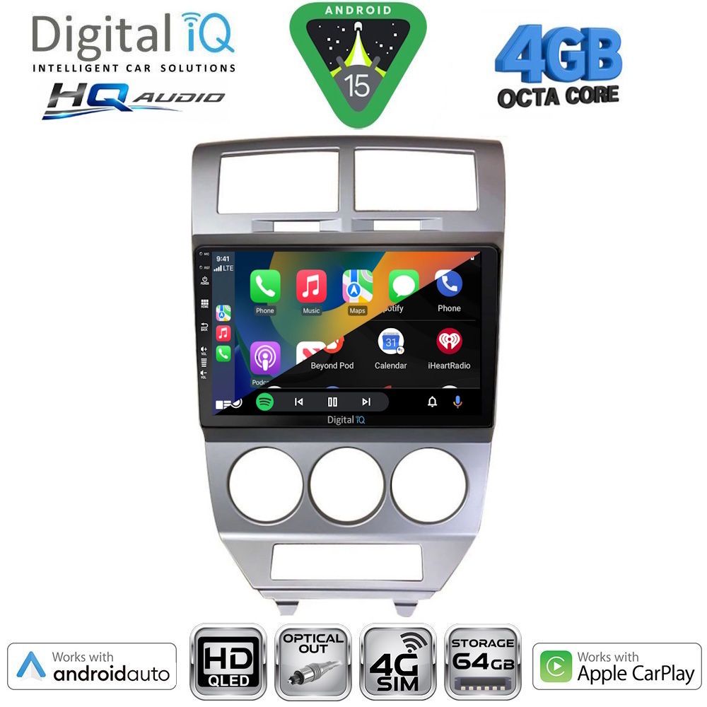 DIGITAL IQ BXK 19275_CPAA (10inc) MULTIMEDIA TABLET for DODGE CALIBER mod. 2006-2012 DIGITAL IQ BXK 19275_CPAA (10inc) MULTIMEDIA TABLET for DODGE CALIBER mod. 2006-2012