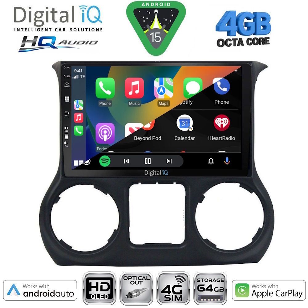 DIGITAL IQ BXK 19296_CPAA (10inc) MULTIMEDIA TABLET for JEEP WRANGLER mod. 2014-2017 DIGITAL IQ BXK 19296_CPAA (10inc) MULTIMEDIA TABLET for JEEP WRANGLER mod. 2014-2017