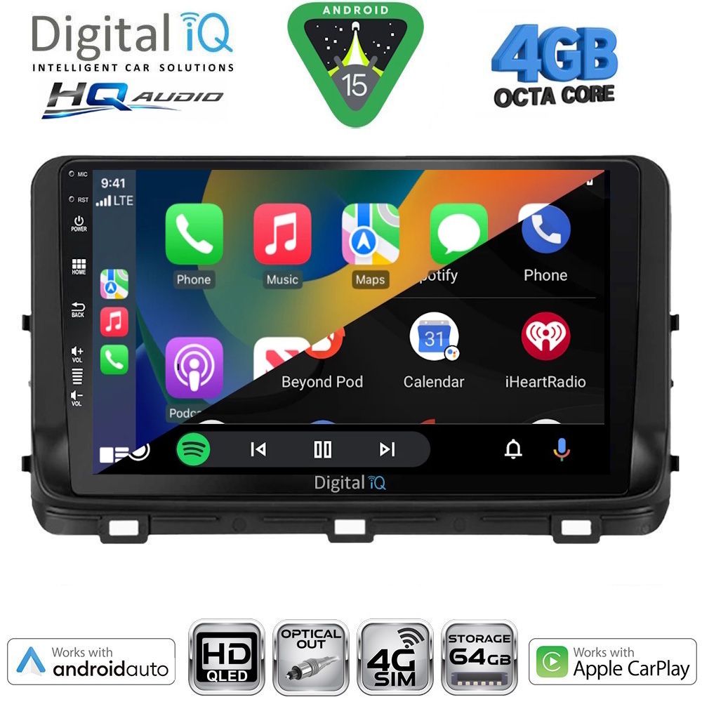 DIGITAL IQ BXK 19303_CPAA (10inc) MULTIMEDIA TABLET for KIA CEED - XCEED mod. 2018-2022 DIGITAL IQ BXK 19303_CPAA (10inc) MULTIMEDIA TABLET for KIA CEED - XCEED mod. 2018-2022