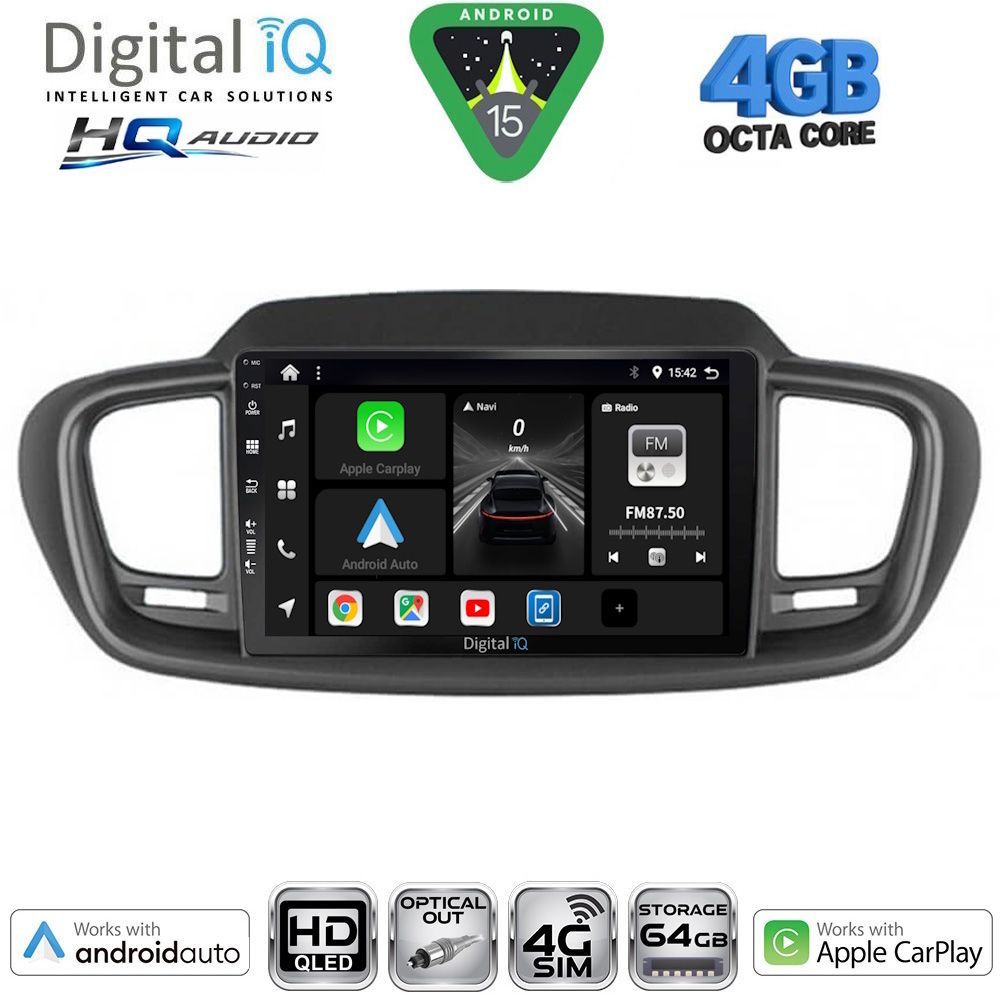 DIGITAL IQ BXK 19319_CPAA (10inc) MULTIMEDIA TABLET for KIA SORENTO mod. 2014-2020 DIGITAL IQ BXK 19319_CPAA (10inc) MULTIMEDIA TABLET for KIA SORENTO mod. 2014-2020