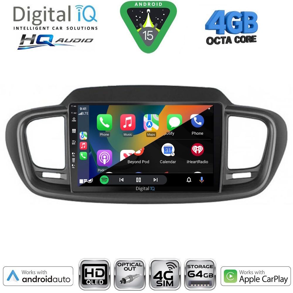 DIGITAL IQ BXK 19319_CPAA (10inc) MULTIMEDIA TABLET for KIA SORENTO mod. 2014-2020 DIGITAL IQ BXK 19319_CPAA (10inc) MULTIMEDIA TABLET for KIA SORENTO mod. 2014-2020