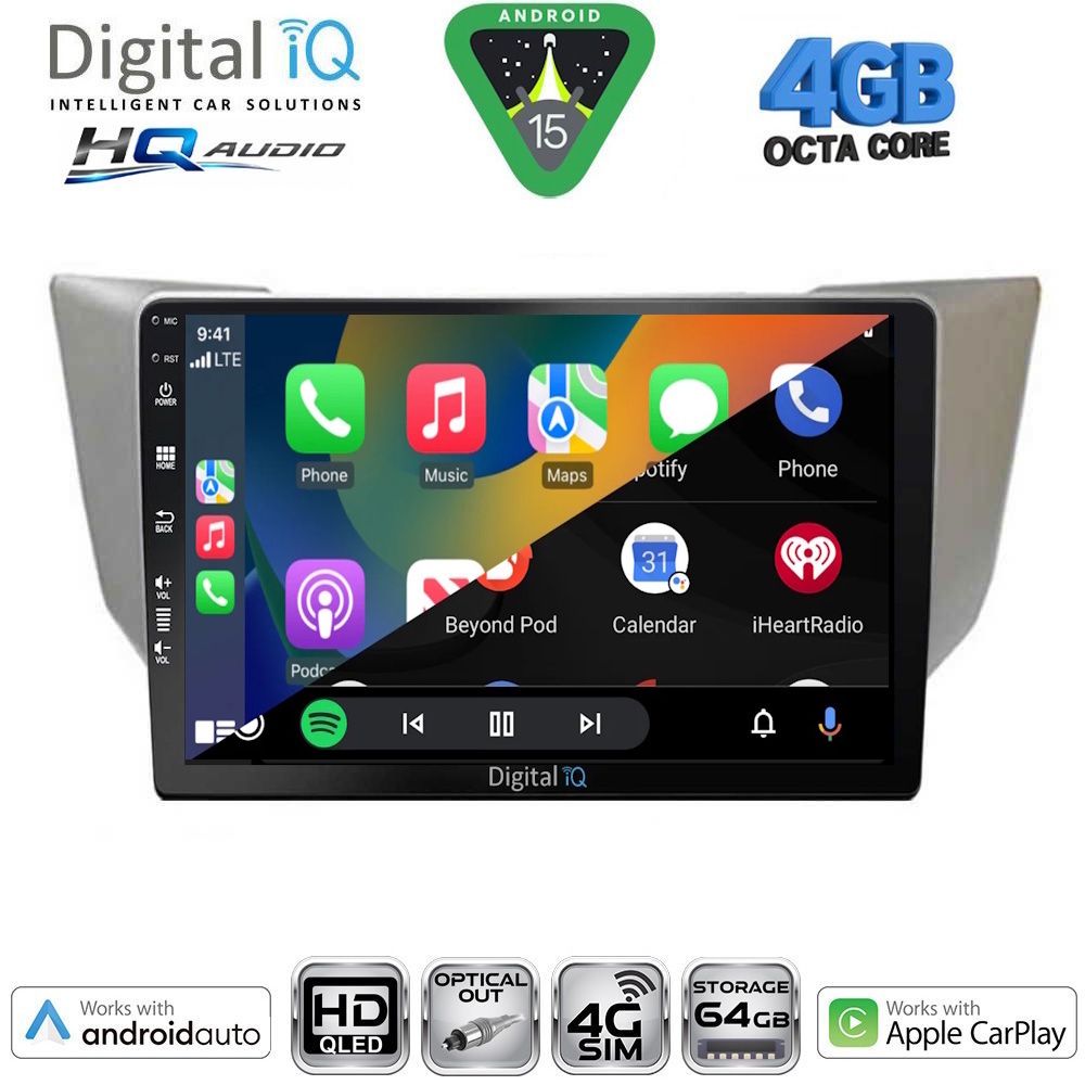 DIGITAL IQ BXK 19345SL_CPAA (10inc) MULTIMEDIA TABLET for LEXUS RX 300 – 400 mod. 2003-2008 DIGITAL IQ BXK 19345SL_CPAA (10inc) MULTIMEDIA TABLET for LEXUS RX 300 – 400 mod. 2003-2008
