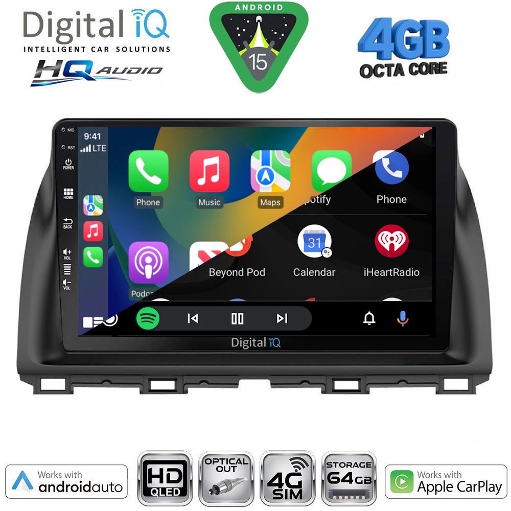 DIGITAL IQ BXK 19380_CPAA (10inc) MULTIMEDIA TABLET for MAZDA CX5 mod. 2013-2017 DIGITAL IQ BXK 19380_CPAA (10inc) MULTIMEDIA TABLET for MAZDA CX5 mod. 2013-2017