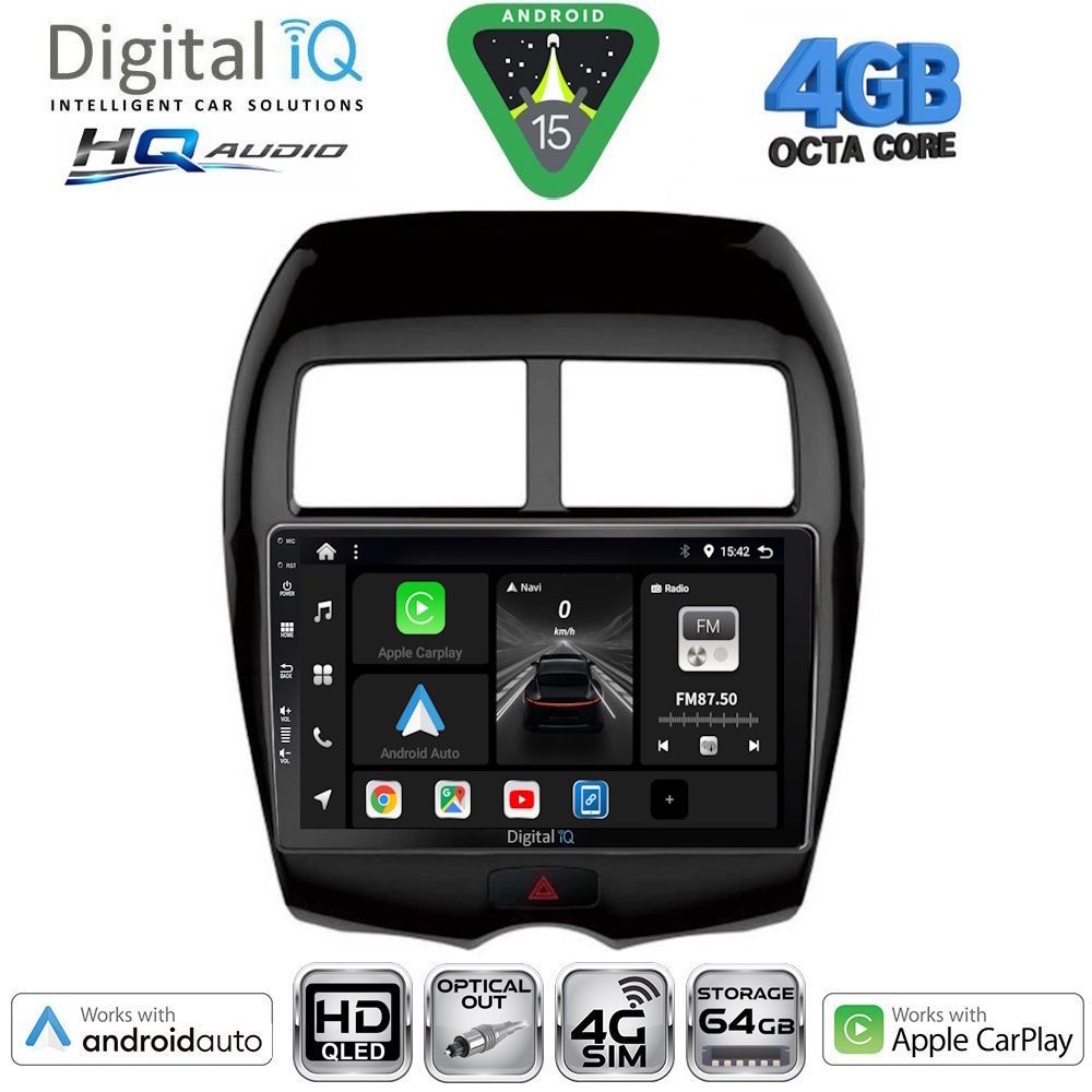 DIGITAL IQ BXK 19430_CPAA (10inc) MULTIMEDIA TABLET for MITSUBISHI ASX mod. 2009-2020 - PEUGEOT 4008 mod. 2012-2018 DIGITAL IQ BXK 19430_CPAA (10inc) MULTIMEDIA TABLET for MITSUBISHI ASX mod. 2009-2020 - PEUGEOT 4008 mod. 2012-2018