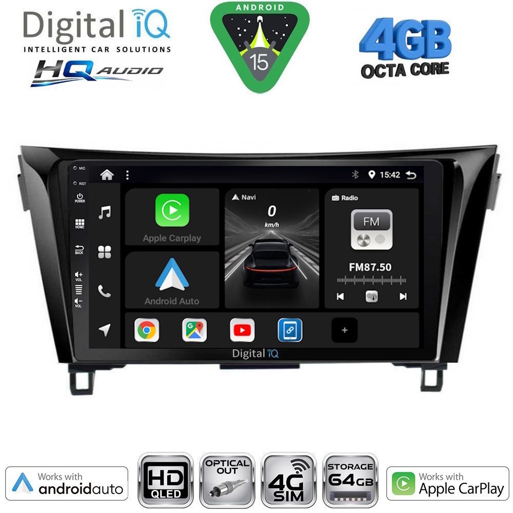 DIGITAL IQ BXK 19468_CPAA (10inc) MULTIMEDIA TABLET for NISSAN QASHQAI - XTRAIL mod. 2014-2021 DIGITAL IQ BXK 19468_CPAA (10inc) MULTIMEDIA TABLET for NISSAN QASHQAI - XTRAIL mod. 2014-2021