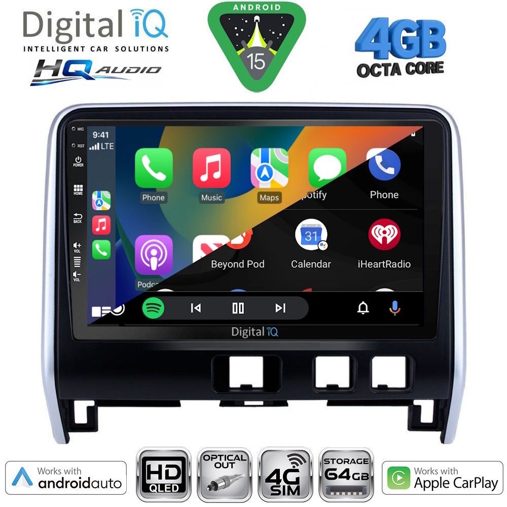 DIGITAL IQ BXK 19471_CPAA (10inc) MULTIMEDIA TABLET for NISSAN SERENA mod. 2016-2022 DIGITAL IQ BXK 19471_CPAA (10inc) MULTIMEDIA TABLET for NISSAN SERENA mod. 2016-2022