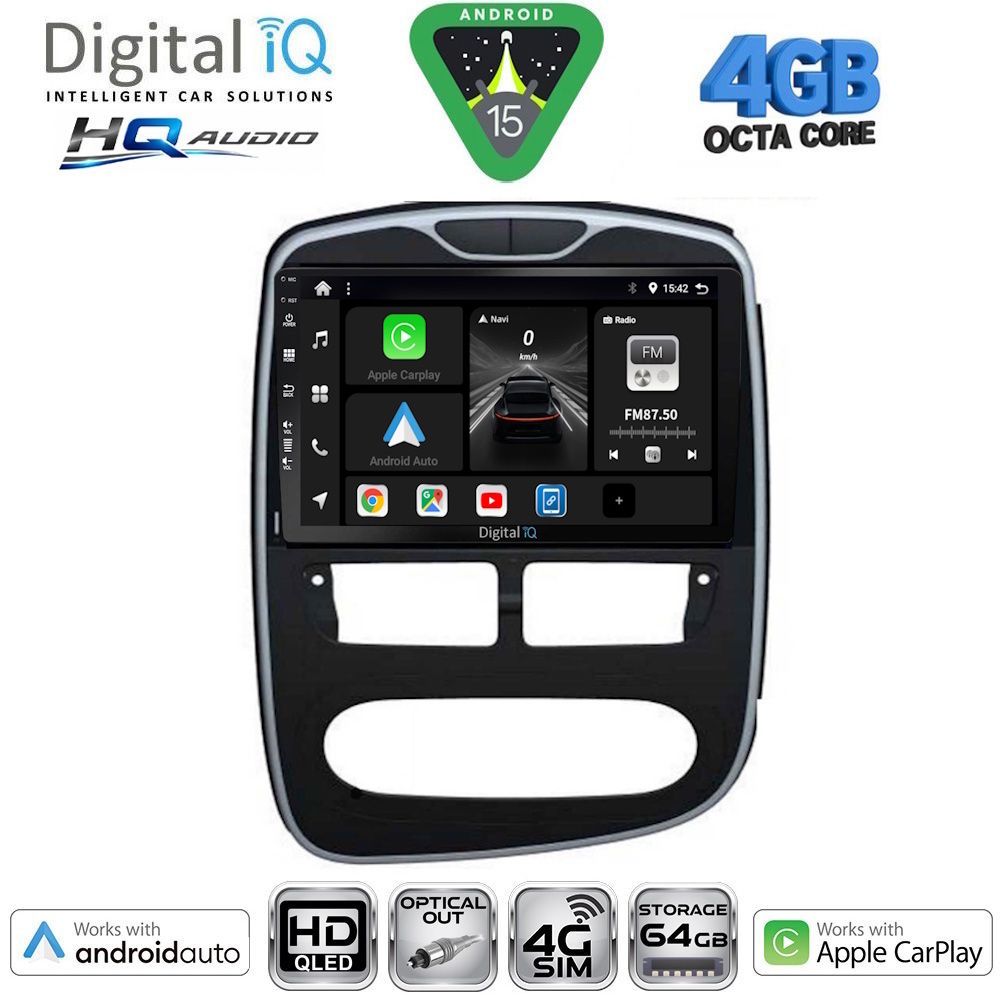 DIGITAL IQ BXK 19544_CPAA (10inc) MULTIMEDIA TABLET for RENAULT CLIO mod. 2012-2015 DIGITAL IQ BXK 19544_CPAA (10inc) MULTIMEDIA TABLET for RENAULT CLIO mod. 2012-2015