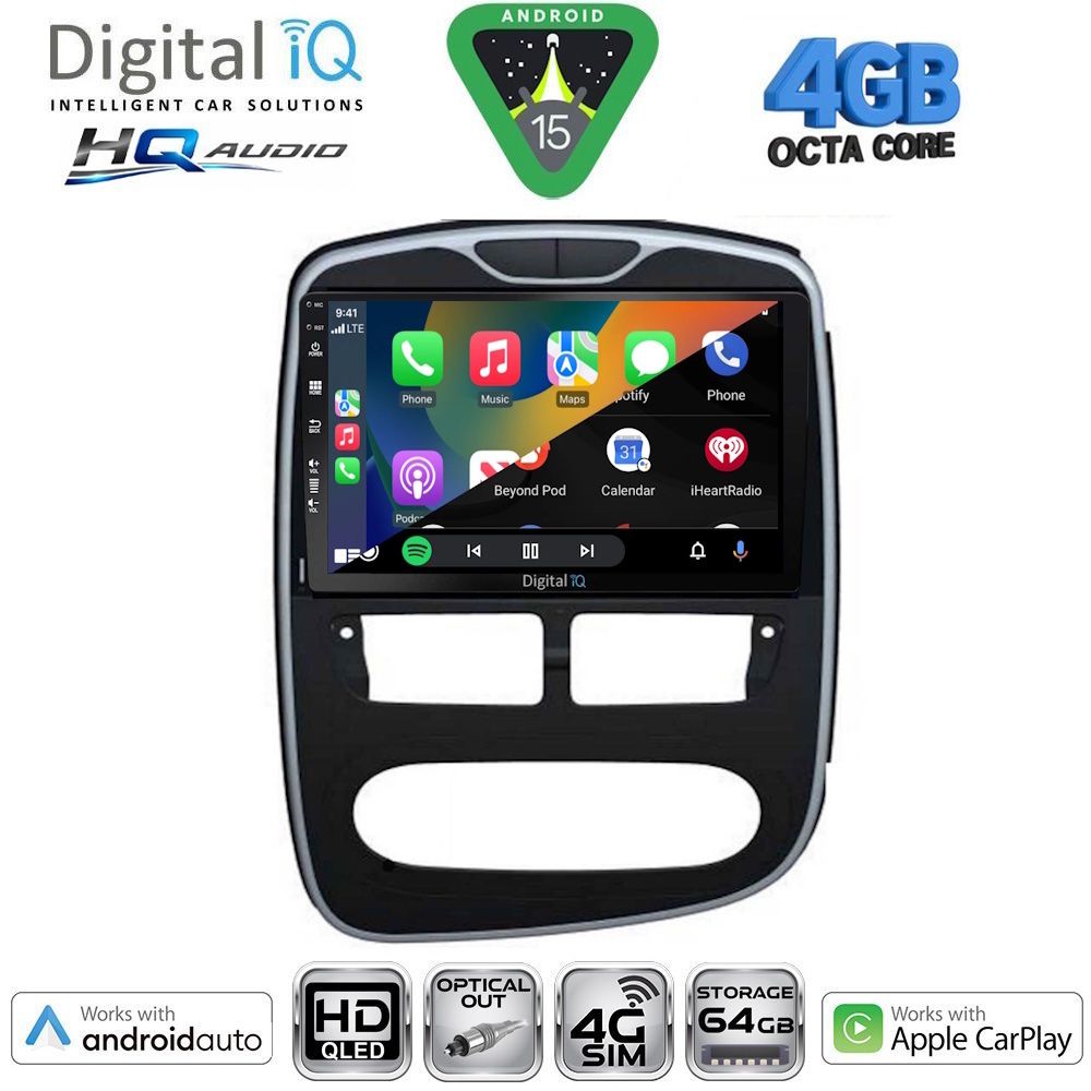 DIGITAL IQ BXK 19544_CPAA (10inc) MULTIMEDIA TABLET for RENAULT CLIO mod. 2012-2015 DIGITAL IQ BXK 19544_CPAA (10inc) MULTIMEDIA TABLET for RENAULT CLIO mod. 2012-2015