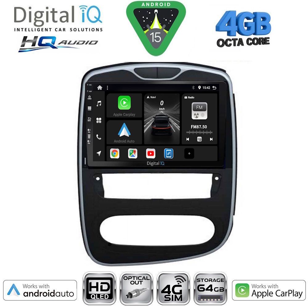DIGITAL IQ BXK 19545_CPAA (10inc) MULTIMEDIA TABLET for RENAULT CLIO mod. 2016-2019 DIGITAL IQ BXK 19545_CPAA (10inc) MULTIMEDIA TABLET for RENAULT CLIO mod. 2016-2019