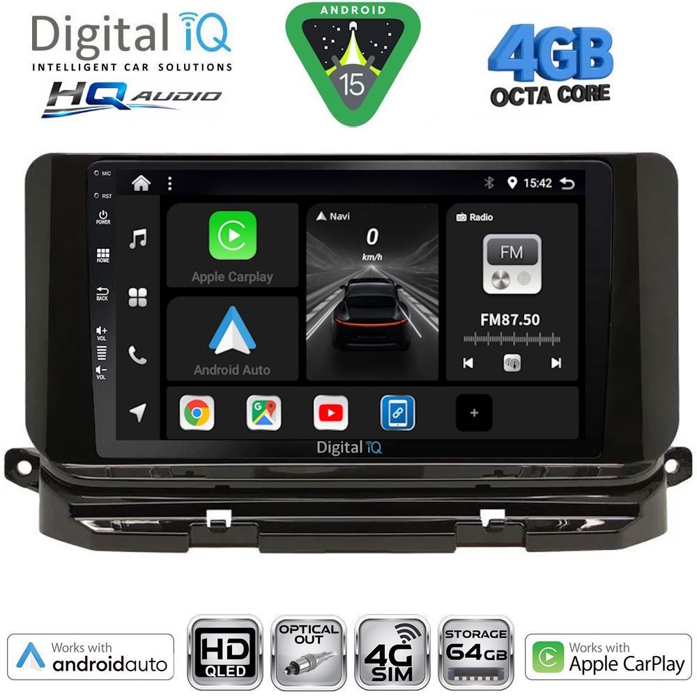 DIGITAL IQ BXK 19598_CPAA (10inc) MULTIMEDIA TABLET for SKODA OCTAVIA 8 mod. 2021-2026 DIGITAL IQ BXK 19598_CPAA (10inc) MULTIMEDIA TABLET for SKODA OCTAVIA 8 mod. 2021-2026