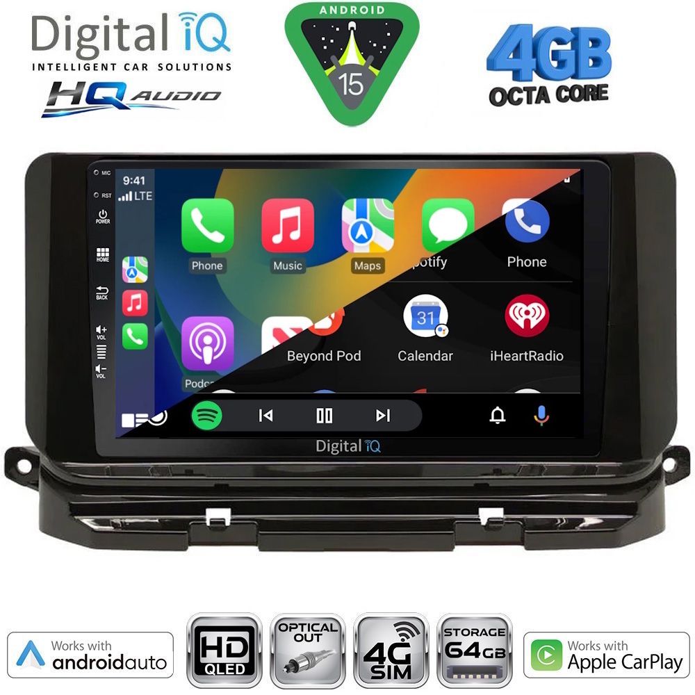 DIGITAL IQ BXK 19598_CPAA (10inc) MULTIMEDIA TABLET for SKODA OCTAVIA 8 mod. 2021-2026 DIGITAL IQ BXK 19598_CPAA (10inc) MULTIMEDIA TABLET for SKODA OCTAVIA 8 mod. 2021-2026