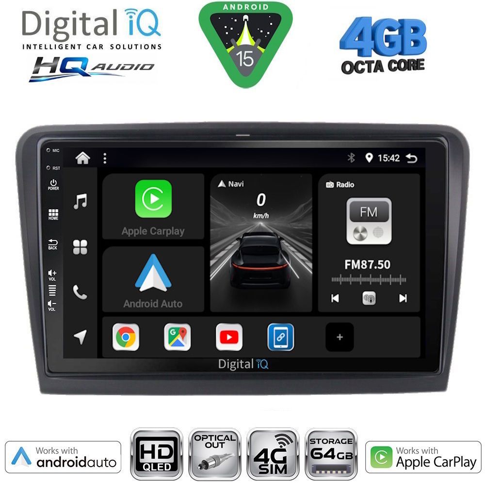 DIGITAL IQ BXK 19604B_CPAA (10inc) MULTIMEDIA TABLET for SKODA SUPERB mod. 2008-2015 DIGITAL IQ BXK 19604B_CPAA (10inc) MULTIMEDIA TABLET for SKODA SUPERB mod. 2008-2015