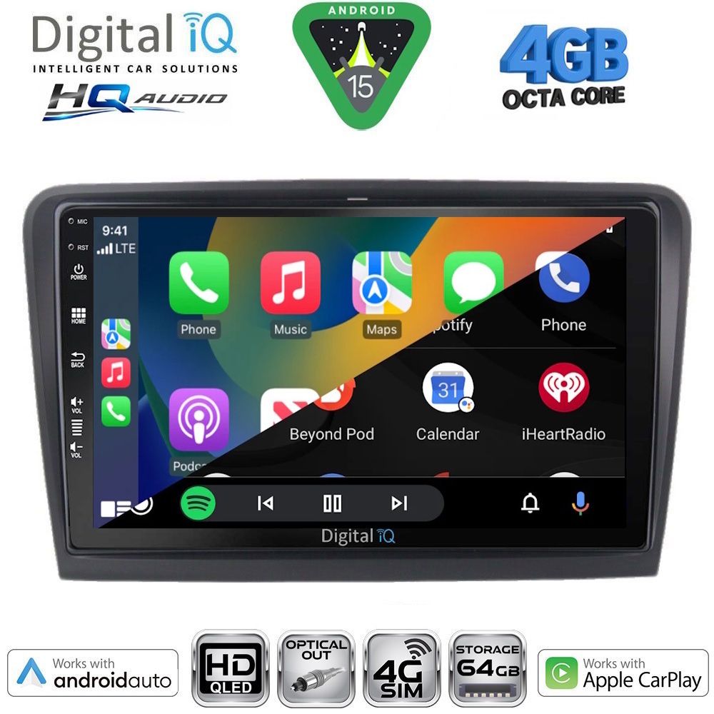 DIGITAL IQ BXK 19604B_CPAA (10inc) MULTIMEDIA TABLET for SKODA SUPERB mod. 2008-2015 DIGITAL IQ BXK 19604B_CPAA (10inc) MULTIMEDIA TABLET for SKODA SUPERB mod. 2008-2015