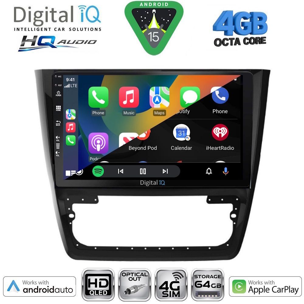 DIGITAL IQ BXK 19610_CPAA (10inc) MULTIMEDIA TABLET for SKODA YETI mod. 2014-2018 DIGITAL IQ BXK 19610_CPAA (10inc) MULTIMEDIA TABLET for SKODA YETI mod. 2014-2018