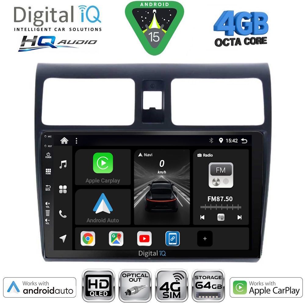 DIGITAL IQ BXK 19684_CPAA (10inc) MULTIMEDIA TABLET for SUZUKI SWIFT mod. 2005-2011 DIGITAL IQ BXK 19684_CPAA (10inc) MULTIMEDIA TABLET for SUZUKI SWIFT mod. 2005-2011