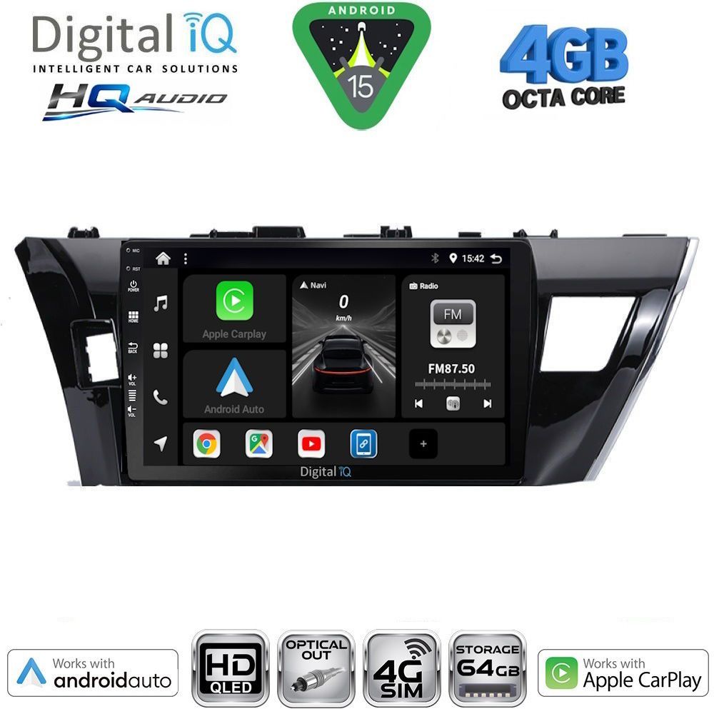 DIGITAL IQ BXK 19714SM_CPAA (10inc) MULTIMEDIA TABLET for TOYOTA COROLLA mod. 2013-2016 DIGITAL IQ BXK 19714SM_CPAA (10inc) MULTIMEDIA TABLET for TOYOTA COROLLA mod. 2013-2016