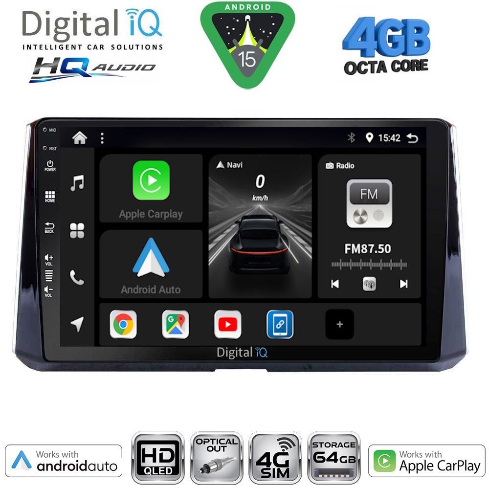 DIGITAL IQ BXK 19716_CPAA (10inc) MULTIMEDIA TABLET for TOYOTA COROLLA mod. 2019-2026 DIGITAL IQ BXK 19716_CPAA (10inc) MULTIMEDIA TABLET for TOYOTA COROLLA mod. 2019-2026