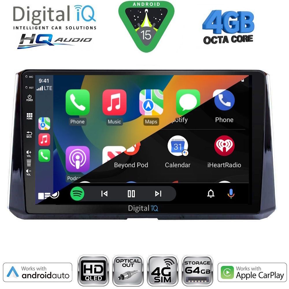 DIGITAL IQ BXK 19716_CPAA (10inc) MULTIMEDIA TABLET for TOYOTA COROLLA mod. 2019-2026 DIGITAL IQ BXK 19716_CPAA (10inc) MULTIMEDIA TABLET for TOYOTA COROLLA mod. 2019-2026