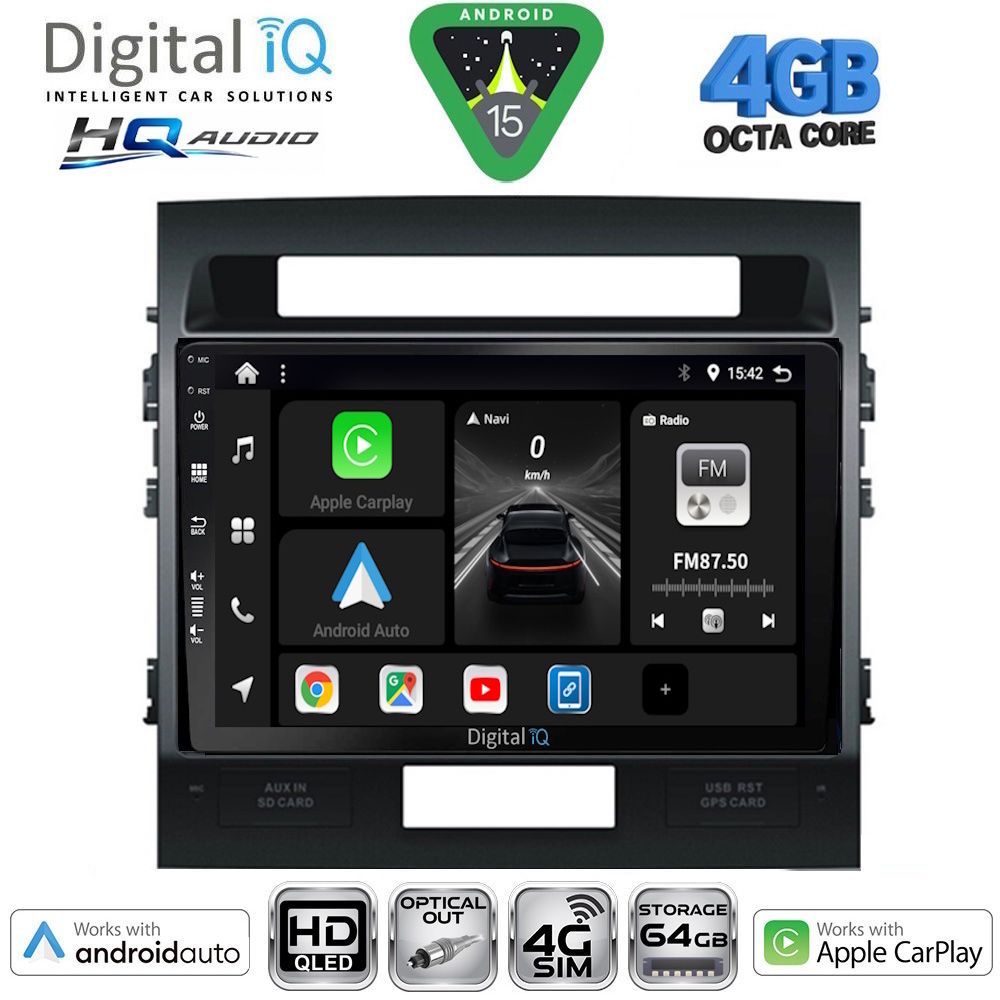 DIGITAL IQ BXK 19724_CPAA (10inc) MULTIMEDIA TABLET for TOYOTA LANDCRUISER mod. 2008-2015 DIGITAL IQ BXK 19724_CPAA (10inc) MULTIMEDIA TABLET for TOYOTA LANDCRUISER mod. 2008-2015