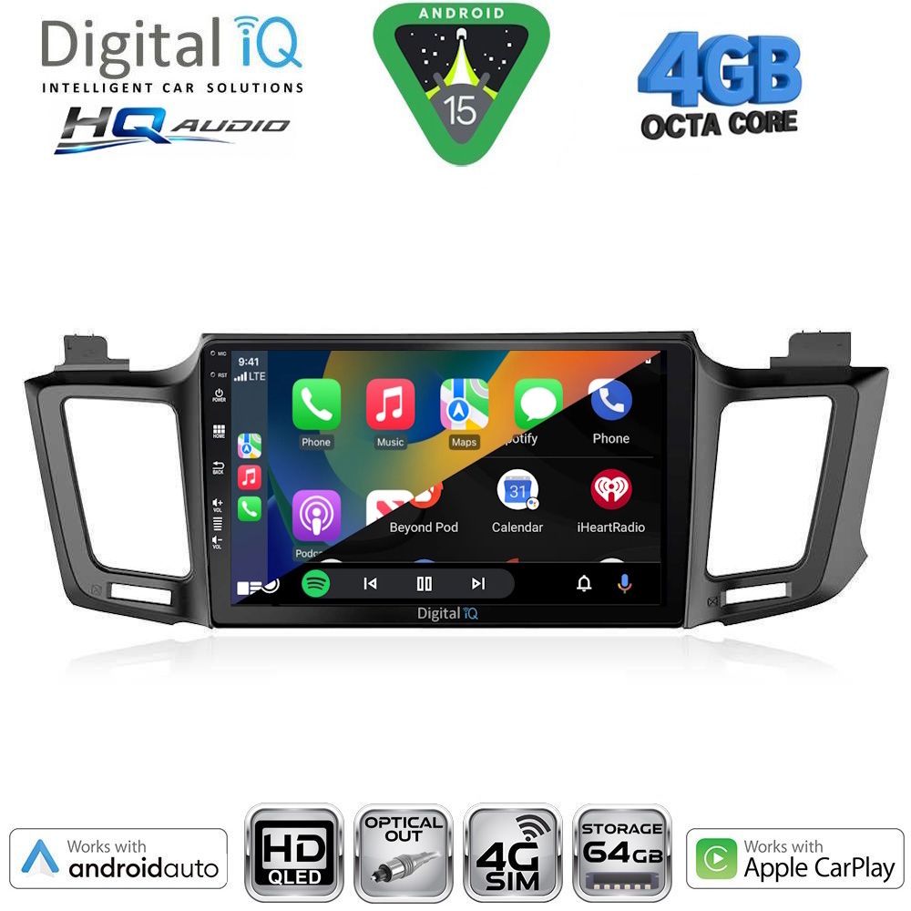 DIGITAL IQ BXK 19733_CPAA (10inc) MULTIMEDIA TABLET for TOYOTA RAV 4 mod. 2013-2019 DIGITAL IQ BXK 19733_CPAA (10inc) MULTIMEDIA TABLET for TOYOTA RAV 4 mod. 2013-2019