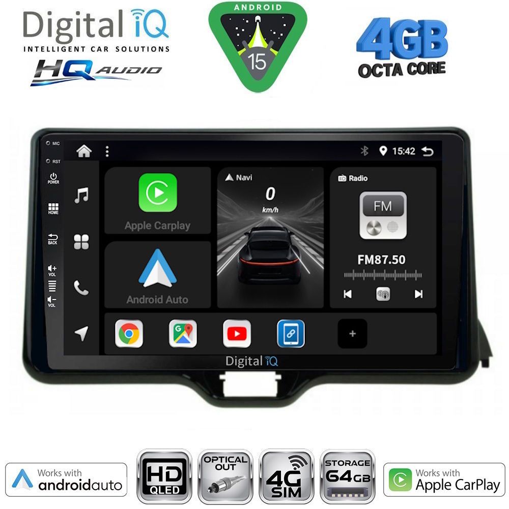 DIGITAL IQ BXK 19738_CPAA (10inc) MULTIMEDIA TABLET for TOYOTA YARIS mod. 2020-2026 - MAZDA 2 mod. 2023-2026 DIGITAL IQ BXK 19738_CPAA (10inc) MULTIMEDIA TABLET for TOYOTA YARIS mod. 2020-2026 - MAZDA 2 mod. 2023-2026