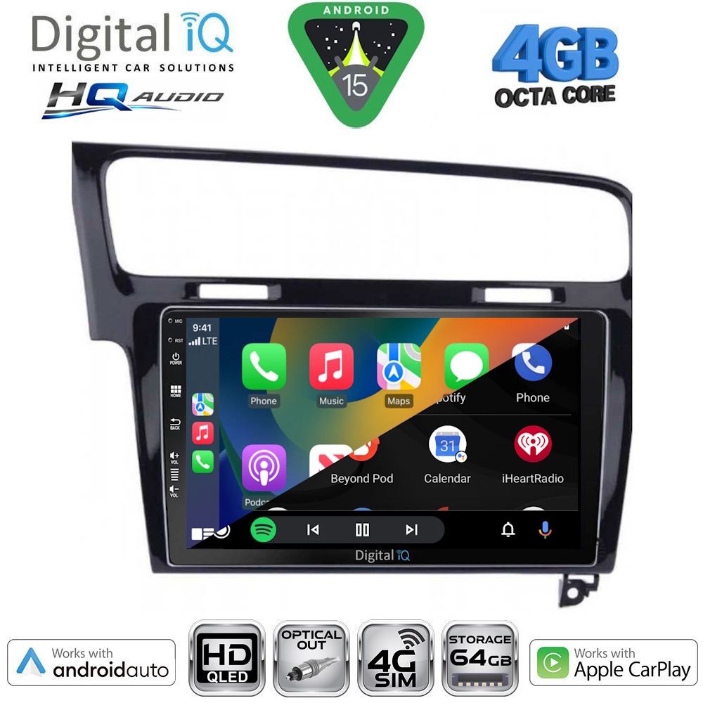 DIGITAL IQ BXK 19747_CPAA (10inc) MULTIMEDIA TABLET for VW GOLF 7 mod. 2013-2020 DIGITAL IQ BXK 19747_CPAA (10inc) MULTIMEDIA TABLET for VW GOLF 7 mod. 2013-2020