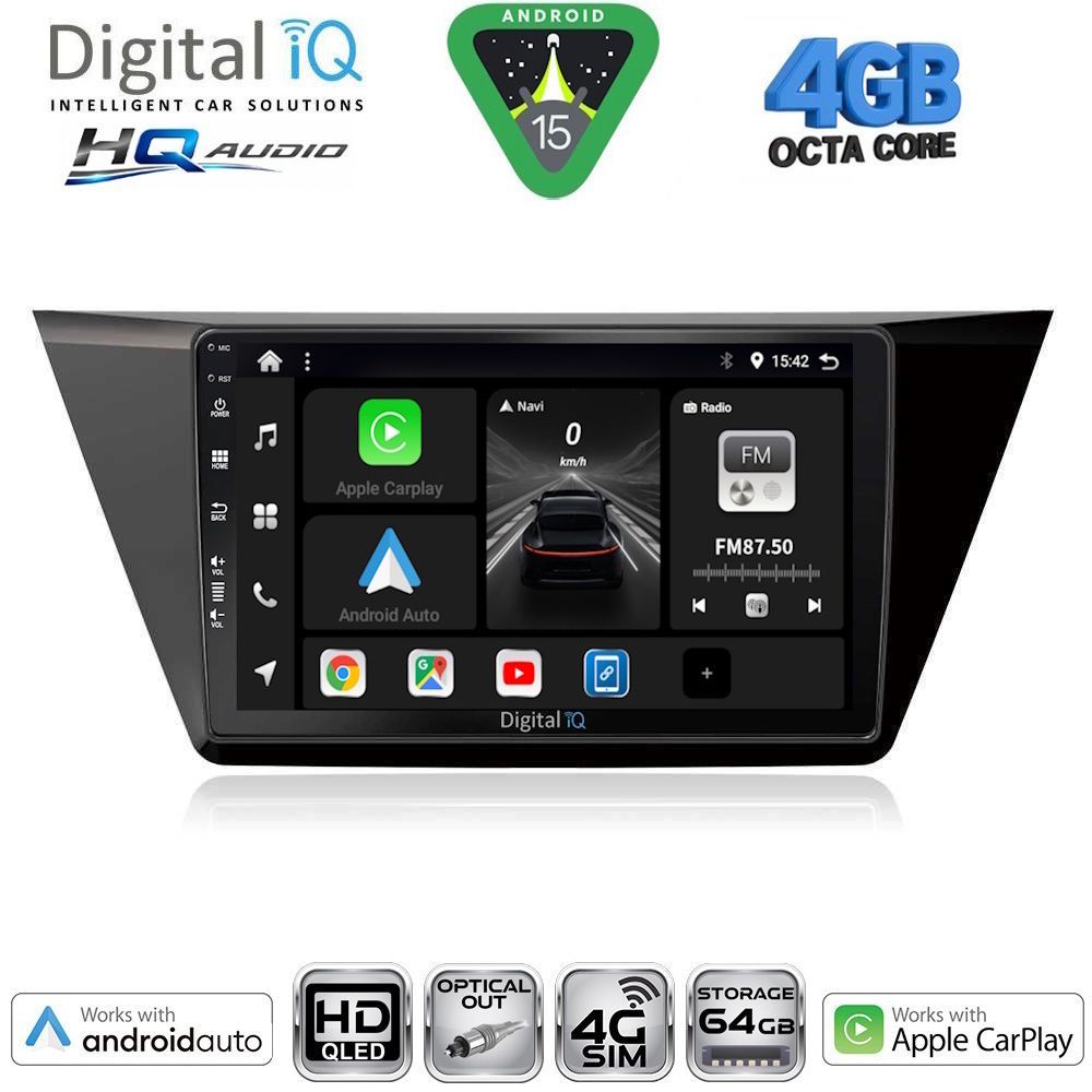 DIGITAL IQ BXK 19769_CPAA (10inc) MULTIMEDIA TABLET for VW TOURAN mod. 2016-2026 DIGITAL IQ BXK 19769_CPAA (10inc) MULTIMEDIA TABLET for VW TOURAN mod. 2016-2026
