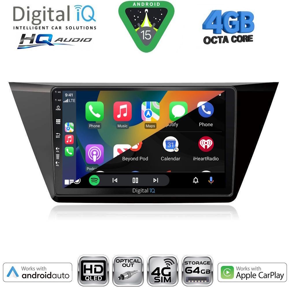 DIGITAL IQ BXK 19769_CPAA (10inc) MULTIMEDIA TABLET for VW TOURAN mod. 2016-2026 DIGITAL IQ BXK 19769_CPAA (10inc) MULTIMEDIA TABLET for VW TOURAN mod. 2016-2026