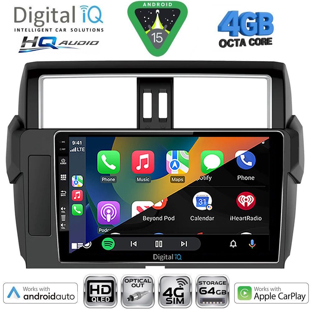 DIGITAL IQ BXK 19777_CPAA (10inc) MULTIMEDIA TABLET for TOYOTA PRADO mod. 2014-2017 DIGITAL IQ BXK 19777_CPAA (10inc) MULTIMEDIA TABLET for TOYOTA PRADO mod. 2014-2017