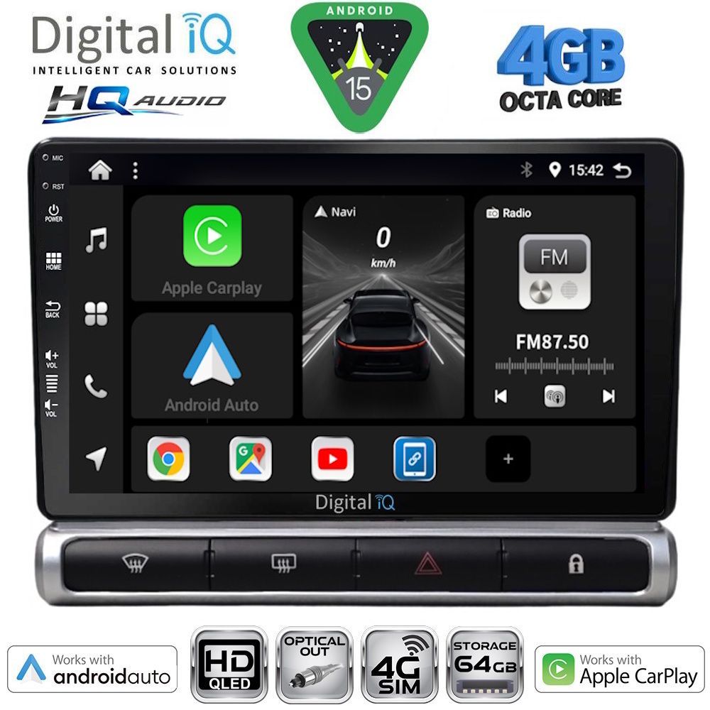 DIGITAL IQ BXK 19093H_CPAA (9inc) MULTIMEDIA TABLET for CITROEN C3 - DS3 mod. 2016-2024 High Version DIGITAL IQ BXK 19093H_CPAA (9inc) MULTIMEDIA TABLET for CITROEN C3 - DS3 mod. 2016-2024 High Version