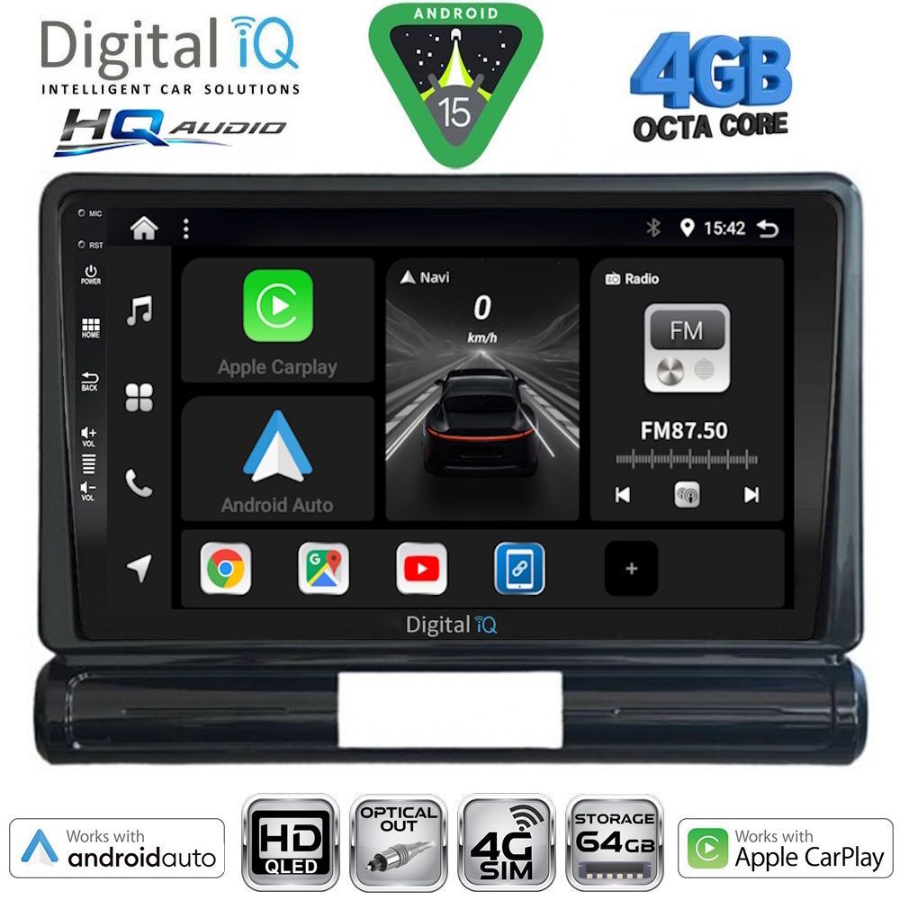 DIGITAL IQ BXK 19093L_CPAA (9inc) MULTIMEDIA TABLET for CITROEN C3 - DS3 mod. 2016-2024 Low Version DIGITAL IQ BXK 19093L_CPAA (9inc) MULTIMEDIA TABLET for CITROEN C3 - DS3 mod. 2016-2024 Low Version