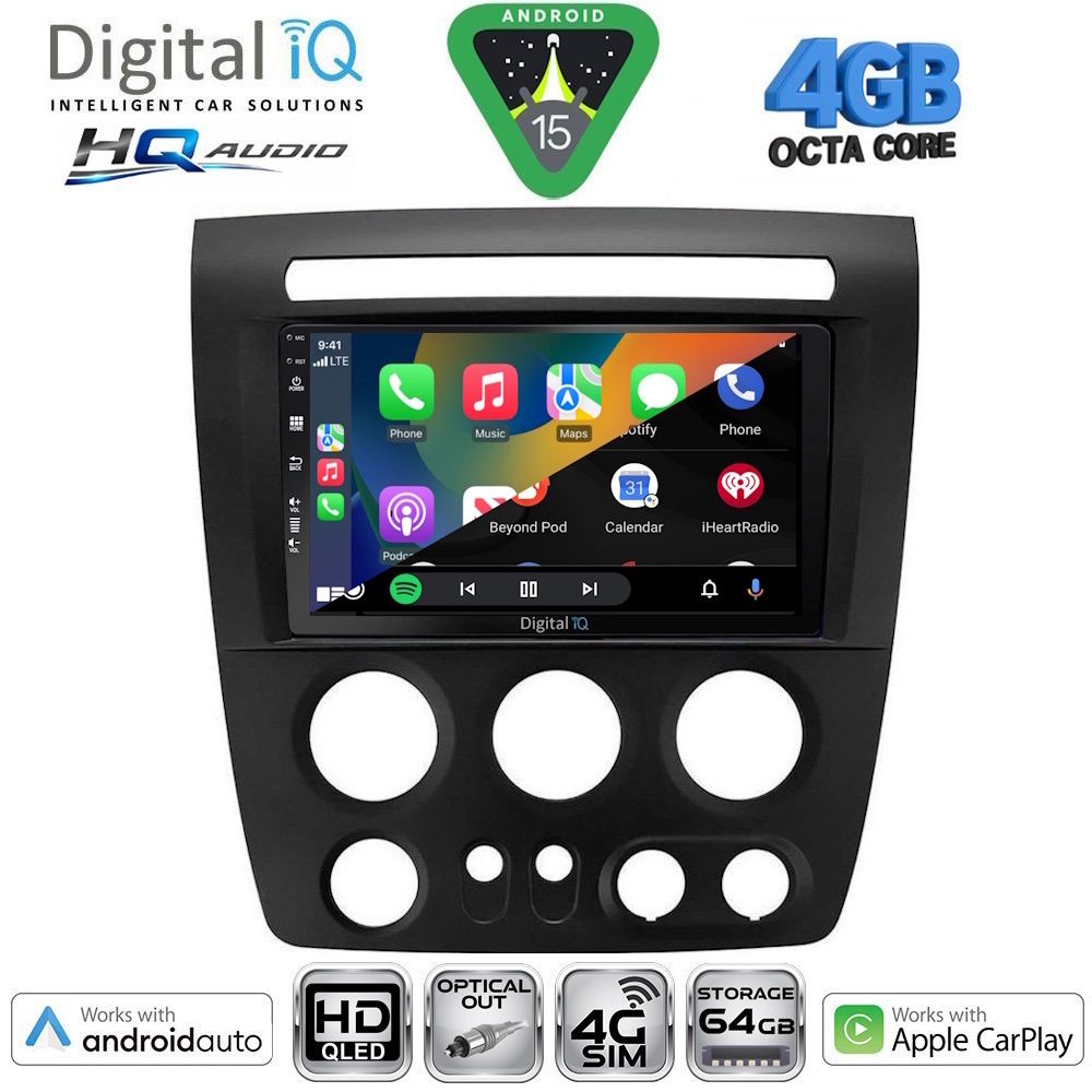 DIGITAL IQ BXK 19218_CPAA (9inc) MULTIMEDIA TABLET for HUMMER H3 mod. 2005-2009 DIGITAL IQ BXK 19218_CPAA (9inc) MULTIMEDIA TABLET for HUMMER H3 mod. 2005-2009