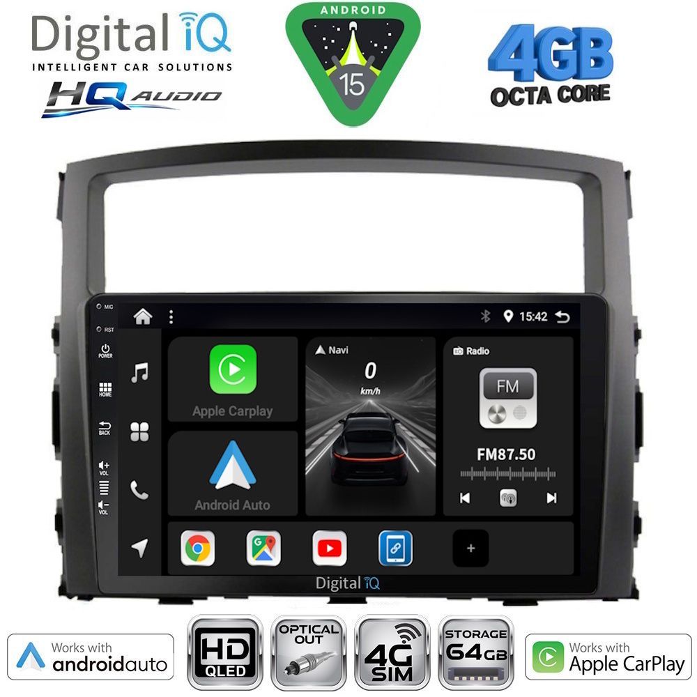 DIGITAL IQ BXK 19446_CPAA (9inc) MULTIMEDIA TABLET for MITSUBISHI PAJERO mod. 2006-2013 DIGITAL IQ BXK 19446_CPAA (9inc) MULTIMEDIA TABLET for MITSUBISHI PAJERO mod. 2006-2013