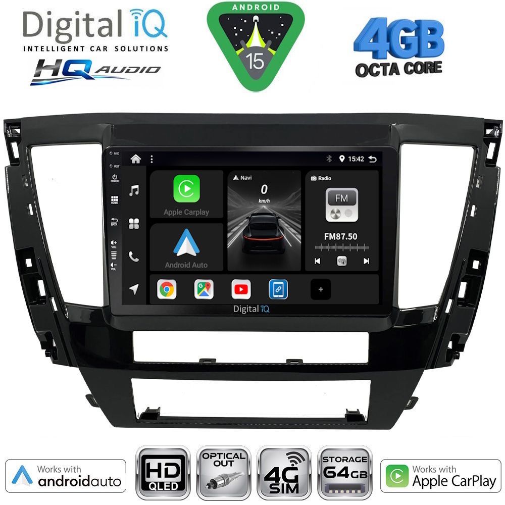 DIGITAL IQ BXK 19447S_CPAA (9inc) MULTIMEDIA TABLET for MITSUBISHI PAJERO SPORT mod. 2020-2026 DIGITAL IQ BXK 19447S_CPAA (9inc) MULTIMEDIA TABLET for MITSUBISHI PAJERO SPORT mod. 2020-2026