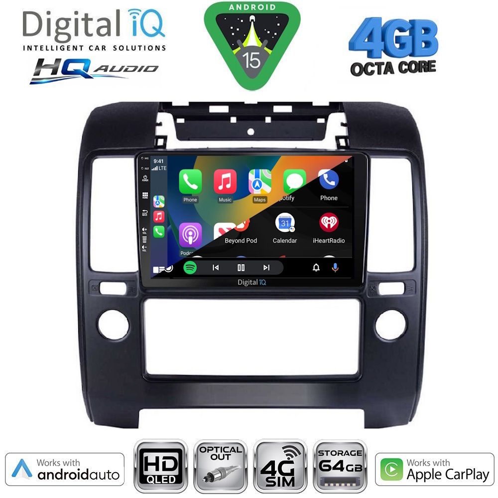 DIGITAL IQ BXK 19454_CPAA A/C (9inc) MULTIMEDIA TABLET for NISSAN NAVARA D40 mod. 2006-2011 με A/C DIGITAL IQ BXK 19454_CPAA A/C (9inc) MULTIMEDIA TABLET for NISSAN NAVARA D40 mod. 2006-2011 με A/C