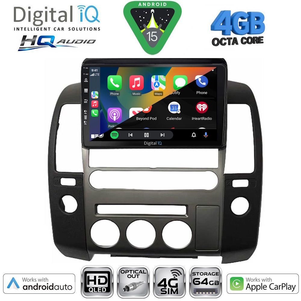 DIGITAL IQ BXK 19454_CPAA (ORIG.NAVI) (9inc) MULTIMEDIA TABLET for NISSAN NAVARA D40 mod. 2006-2011 με Original Navi DIGITAL IQ BXK 19454_CPAA (ORIG.NAVI) (9inc) MULTIMEDIA TABLET for NISSAN NAVARA D40 mod. 2006-2011 με Original Navi