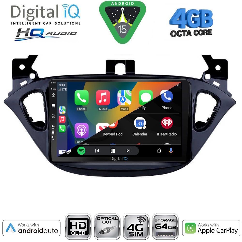 DIGITAL IQ BXK 19486_CPAA (9inc) MULTIMEDIA TABLET for OPEL ADAM - CORSA E mod. 2014-2019 DIGITAL IQ BXK 19486_CPAA (9inc) MULTIMEDIA TABLET for OPEL ADAM - CORSA E mod. 2014-2019