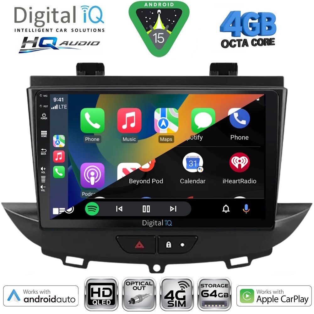 DIGITAL IQ BXK 19490_CPAA (9inc) MULTIMEDIA TABLET for OPEL CROSSLAND – GRANDLAND mod. 2017-2025 DIGITAL IQ BXK 19490_CPAA (9inc) MULTIMEDIA TABLET for OPEL CROSSLAND – GRANDLAND mod. 2017-2025