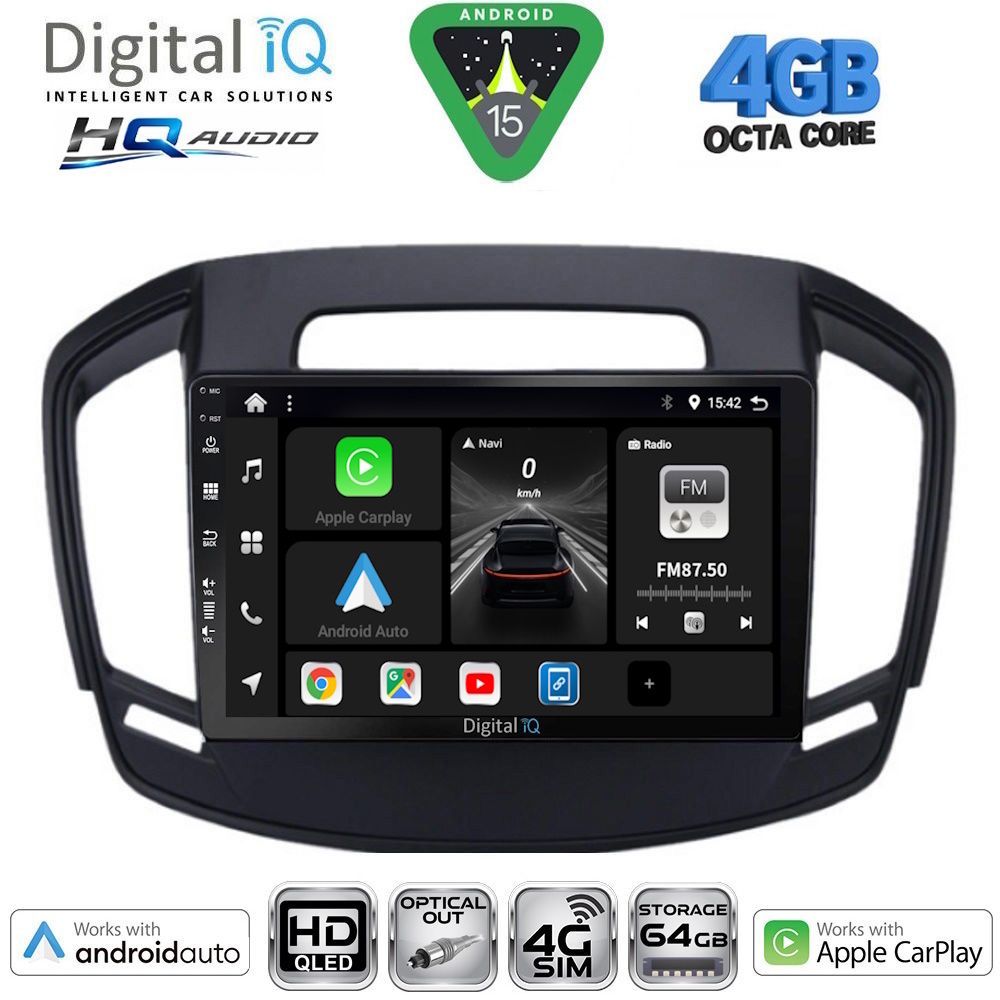 DIGITAL IQ BXK 19492_CPAA (9inc) MULTIMEDIA TABLET for OPEL INSIGNIA mod.2014-2017 DIGITAL IQ BXK 19492_CPAA (9inc) MULTIMEDIA TABLET for OPEL INSIGNIA mod.2014-2017