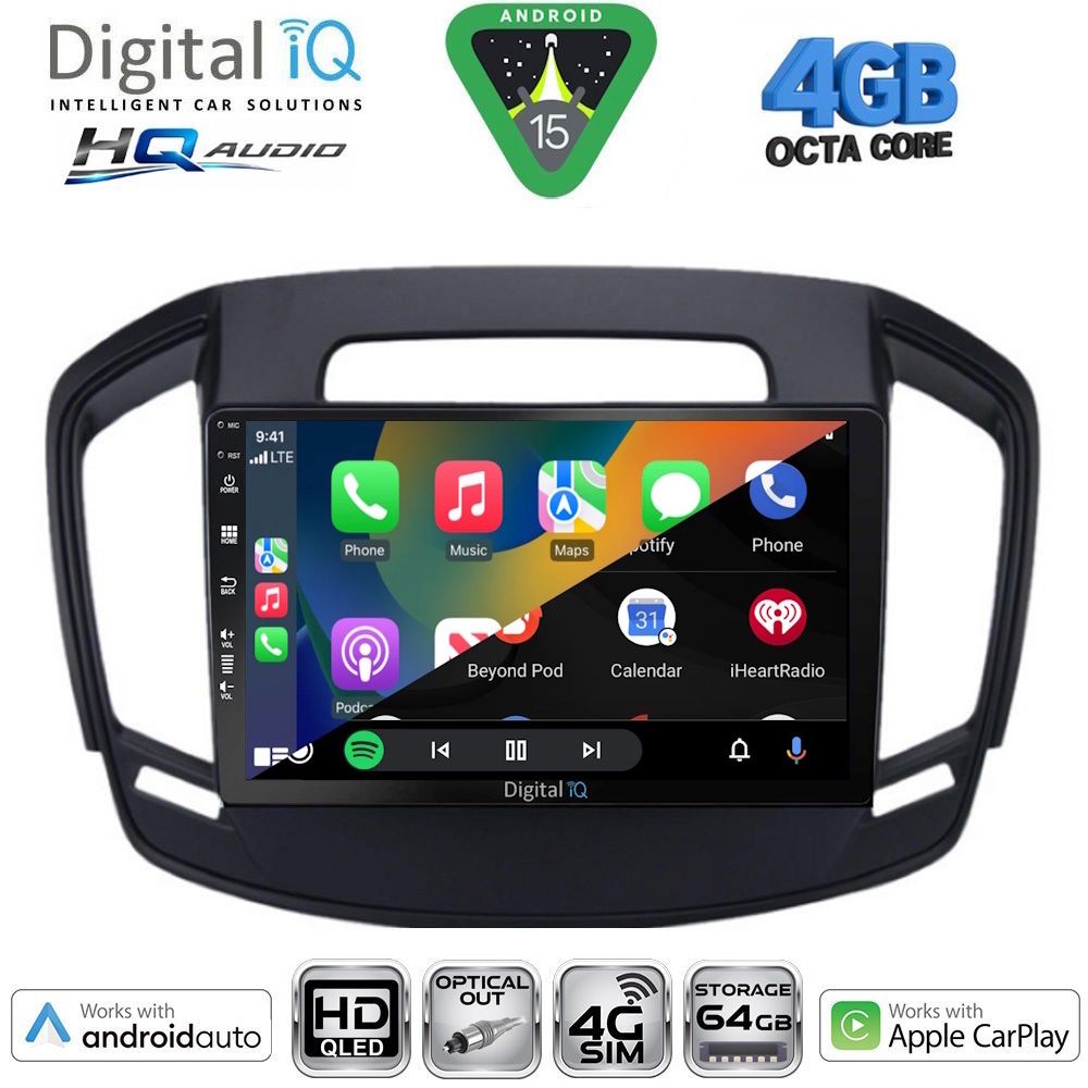 DIGITAL IQ BXK 19492_CPAA (9inc) MULTIMEDIA TABLET for OPEL INSIGNIA mod.2014-2017 DIGITAL IQ BXK 19492_CPAA (9inc) MULTIMEDIA TABLET for OPEL INSIGNIA mod.2014-2017